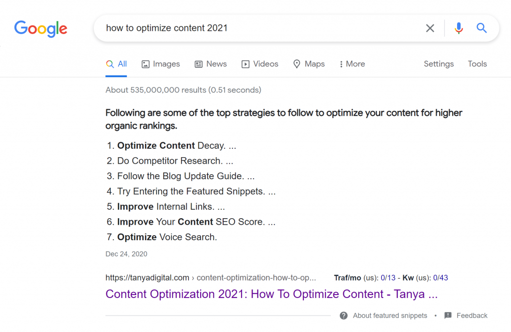 google-higher-ranking-snippets