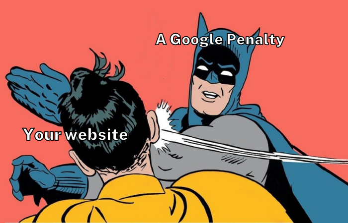 Slapped with a google penalty
